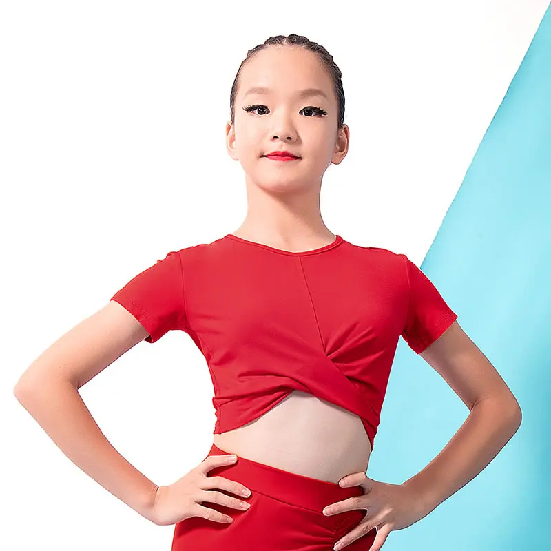 Buy Modal Short Sleeve Latin Dance clothes Top for