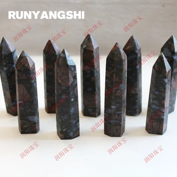 

Blue Amphibole Single Tip Stone Pillar Column Stones and Minerals Wholesale Factory Stone Drop Shipping Runyangshi ZL32