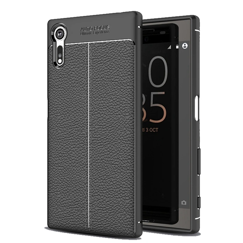 Телефонные Чехлы для Sony xa1 XZ/XZS кожаный чехол Силиконовый ТПУ ультра тонкий