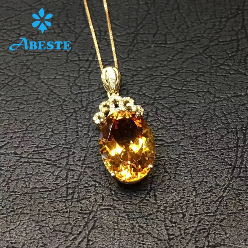 

ANI 18K Solid White Gold Pendant Necklace SI 0.068 ct Real Natural Diamond Fine Jewelry Women Engagement Necklace Birthday Gift