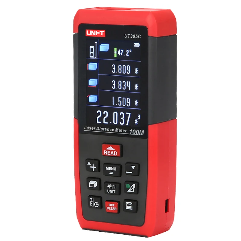 Цветовой лазерный дальномер UNI T UT395A/UT395B/UT395C 50 м/70 м/100 м Инфракрасный