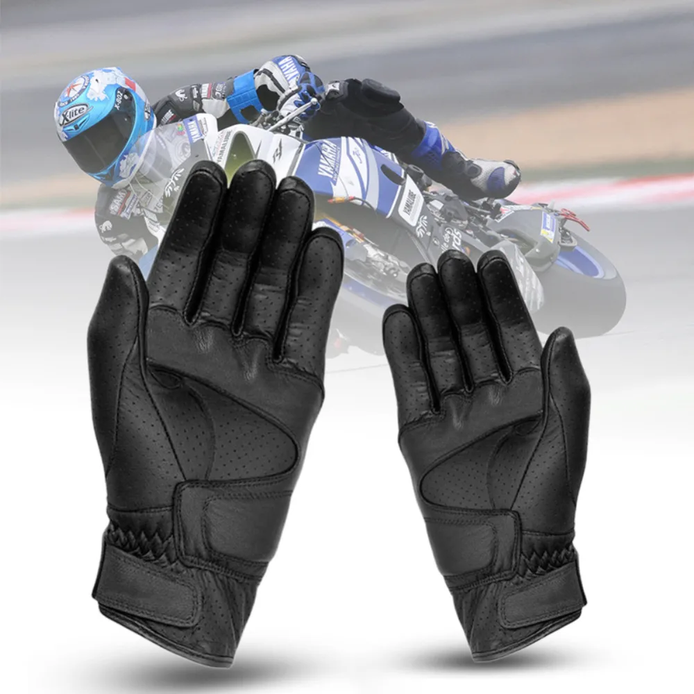 Профессиональные спортивные дышащие Мотоциклетные Перчатки Черная Кожа Защита для мотокросса внедорожные перчатки для мужчин и женщин