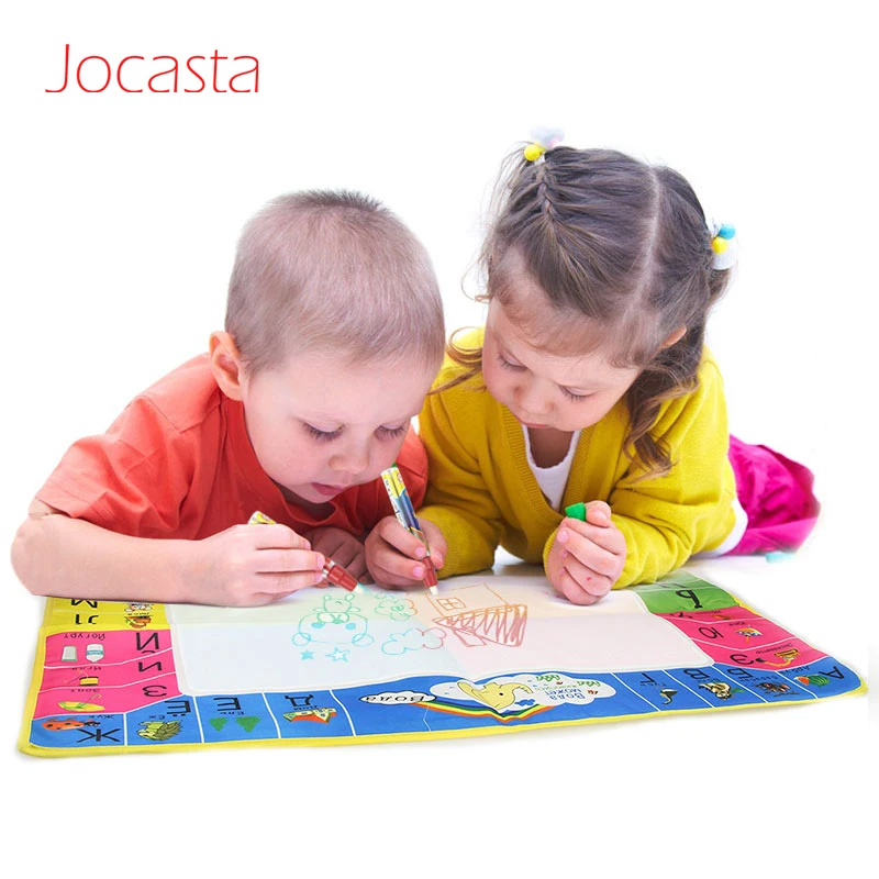 

73*49cm Russian Letter Non-toxic Water Drawing Mat &Magic Pen for Kids Educational Painting Board Drawing toys Russian Language