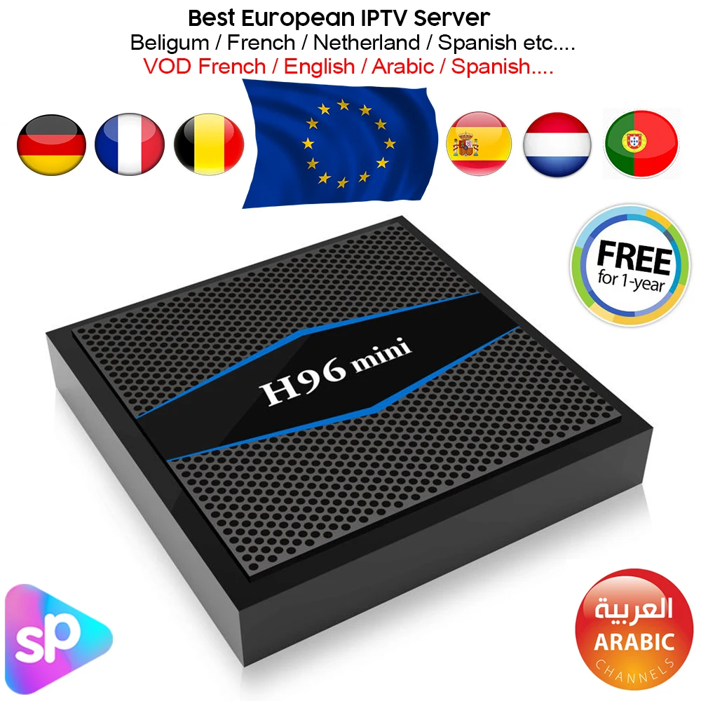 

2G /16G French TV Box Android 7.1 Smart Internet Set Top Box 12 Months IPTV APK Subscription French/Arabic/Europe Live Channels