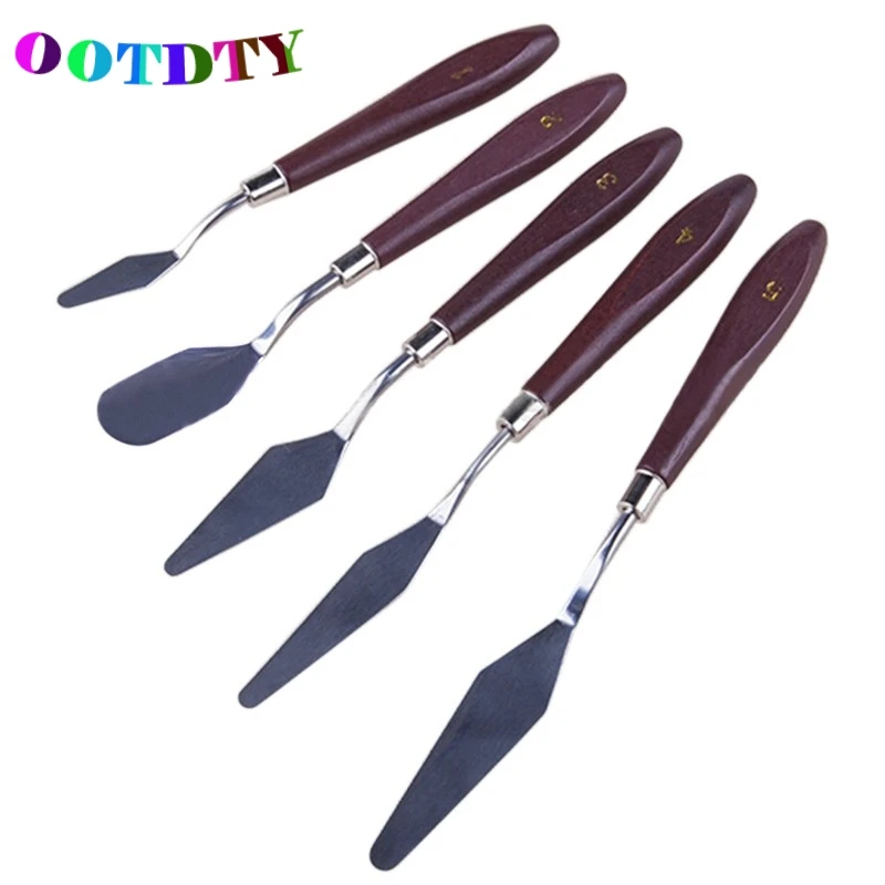 OOTDTY 5 шт./компл. профессиональное художественное Рисование из нержавеющей стали