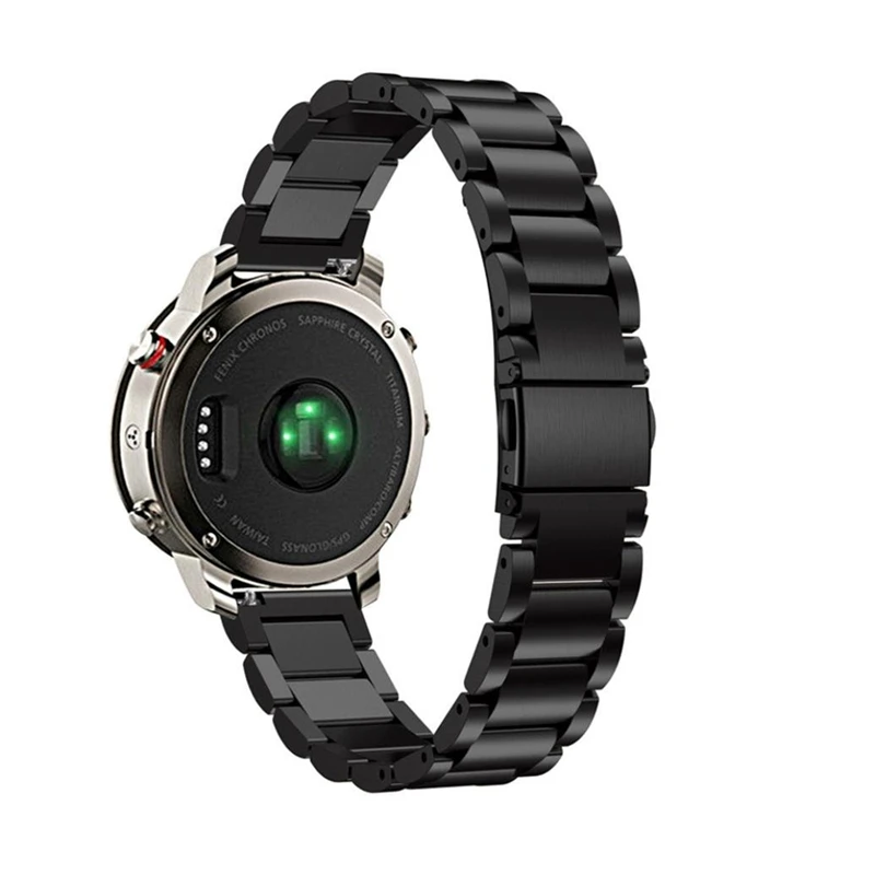 22 мм Из Нержавеющей Стали Браслет Смарт Смотреть Ремешок Ремешок для Garmin Fenix Chronos