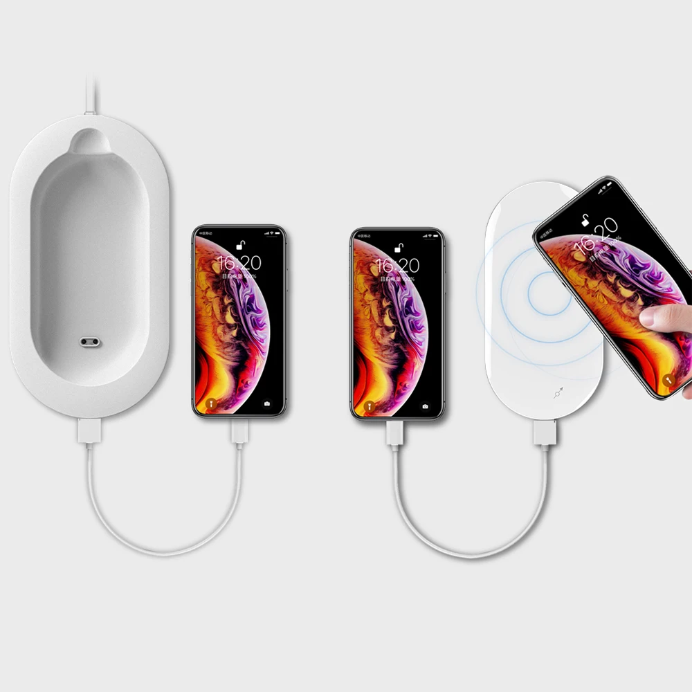 Беспроводное зарядное устройство Mipow Qi для iPhone X 8 XS Max XR QC 3 0 док станция с быстрой