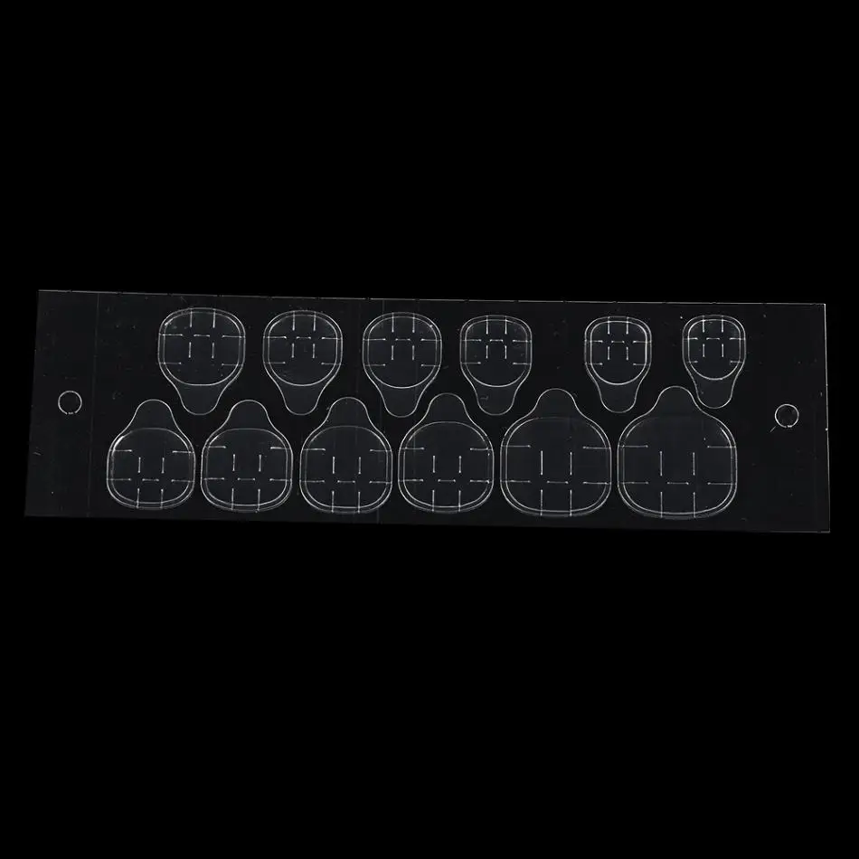 50 листов/лот двухсторонний клей-стикер Липкая лента прозрачный клей для ногтей для поддельных ложных художественное оформление ногтей инструменты