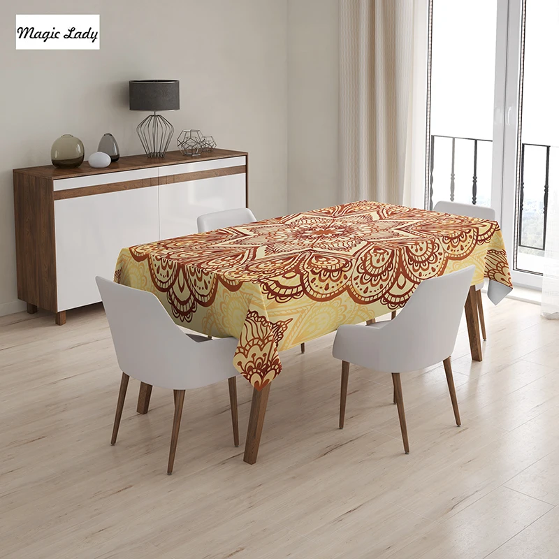 Indian Table Cloth Mandala Tapestry Ethnic Circular Oriental Floral