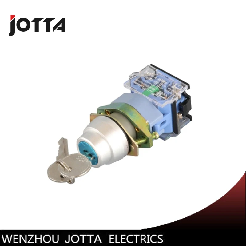 

LA39-20Y/33 3 position momentary key-lock push button switch