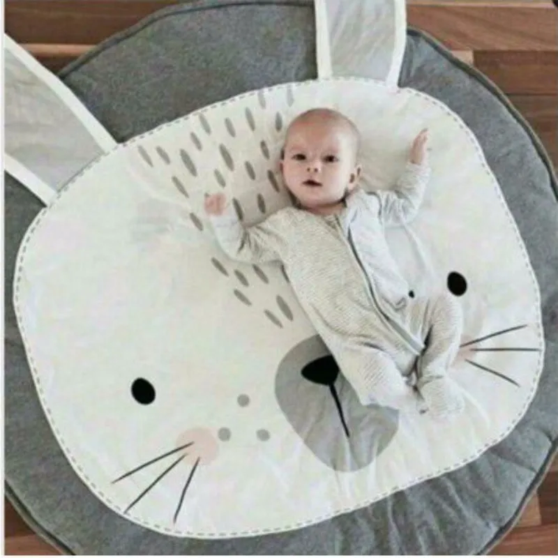 

Infant Cartoon Bunny Rug Photography Play Creeping Mats Baby Pillow Playmat Crawling Blanket Play Game Mat Room Decoration