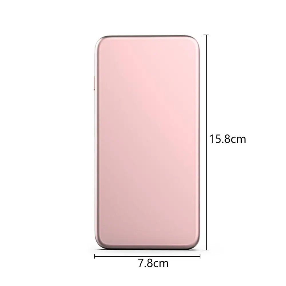 

Rose gold Alumina + white light led light Mini portable Makeup mirror 5.5 inch-1 piece