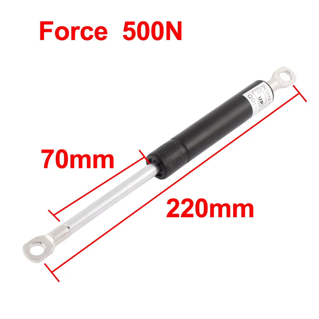 

UXCELL 500N Force 220 X 70Mm Lift Support Shock Strut Arm Gas Spring Rod For Car