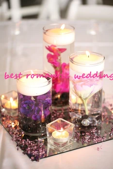 

15PCS acrylic square/round mirror table centerpiece for wedding decoration/wall sticker round mirror/wall mirror 30cm diameter