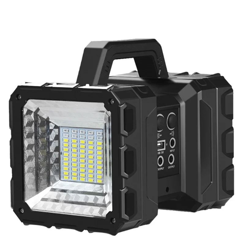 

led portable spotlight work light rechargeable led work lamp flashlight battery tent light solar outdoor lamp searching light