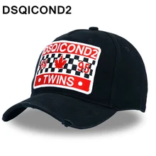 DSQICOND2 аппликация хлопок Бейсболка s DSQ буквы De бейсбольная Черная кепка Bone для мужчин Wo мужская шляпа Homme Boina мужская шляпа грузовик шапки