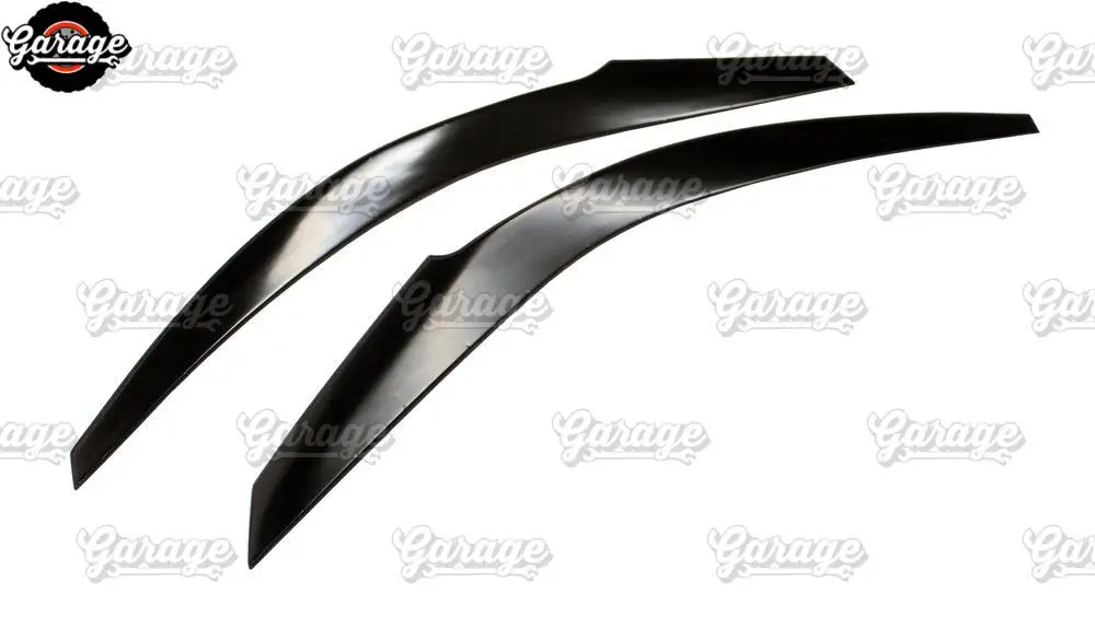 Eyelids for headlights for Hyundai Solaris- model A narrow ABS plastic pads cilia eyebrows covers trim accessories car