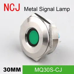 NCJ 30 мм металлический светодиодный сигнальная лампа, индикатор pilot Предупреждение свет сигнальная лодка Автомобильная панель приборная