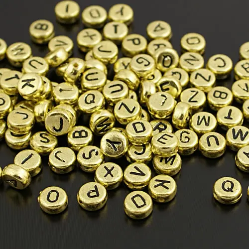 

50g,about 360PCS 7*3.8MM Acrylic Alphabet Letter A Bracelets Beads Diy Jewelry Findings Accessories wholesale