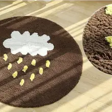 70*70 см хлопок ткань облако дождь коврик для ванной декоративный ковер с рисунком ковер для гостиной водопоглощающий коврик