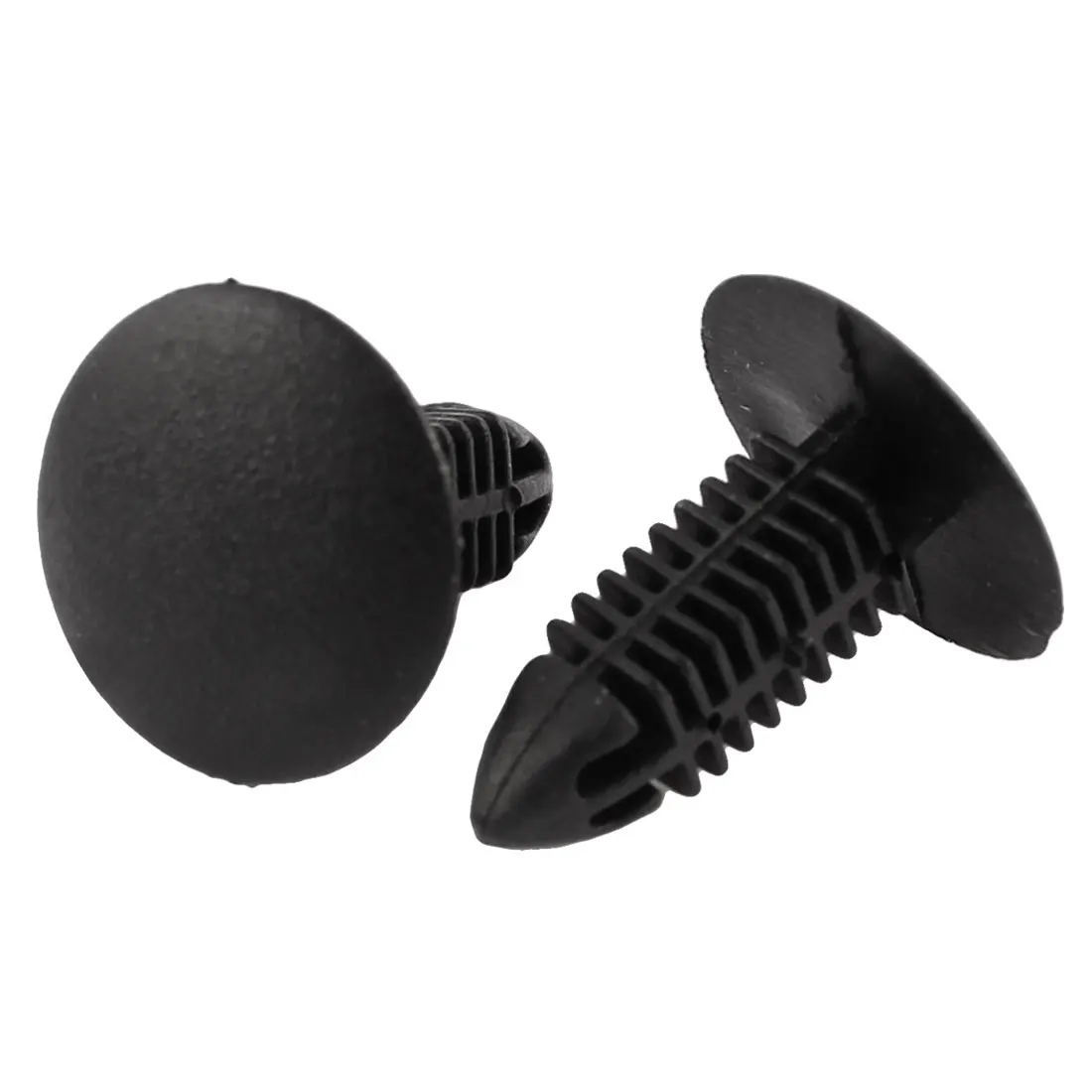 X Autohaux 100 X 9Mm Hole Plastic Rivets Fastener Push Clips Black For