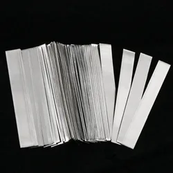 50 Pcs Pure Nickel Strip 0.15 x 6 x 50 mm Soldering Tab for 18650 Lithium Battery Welding Ni200