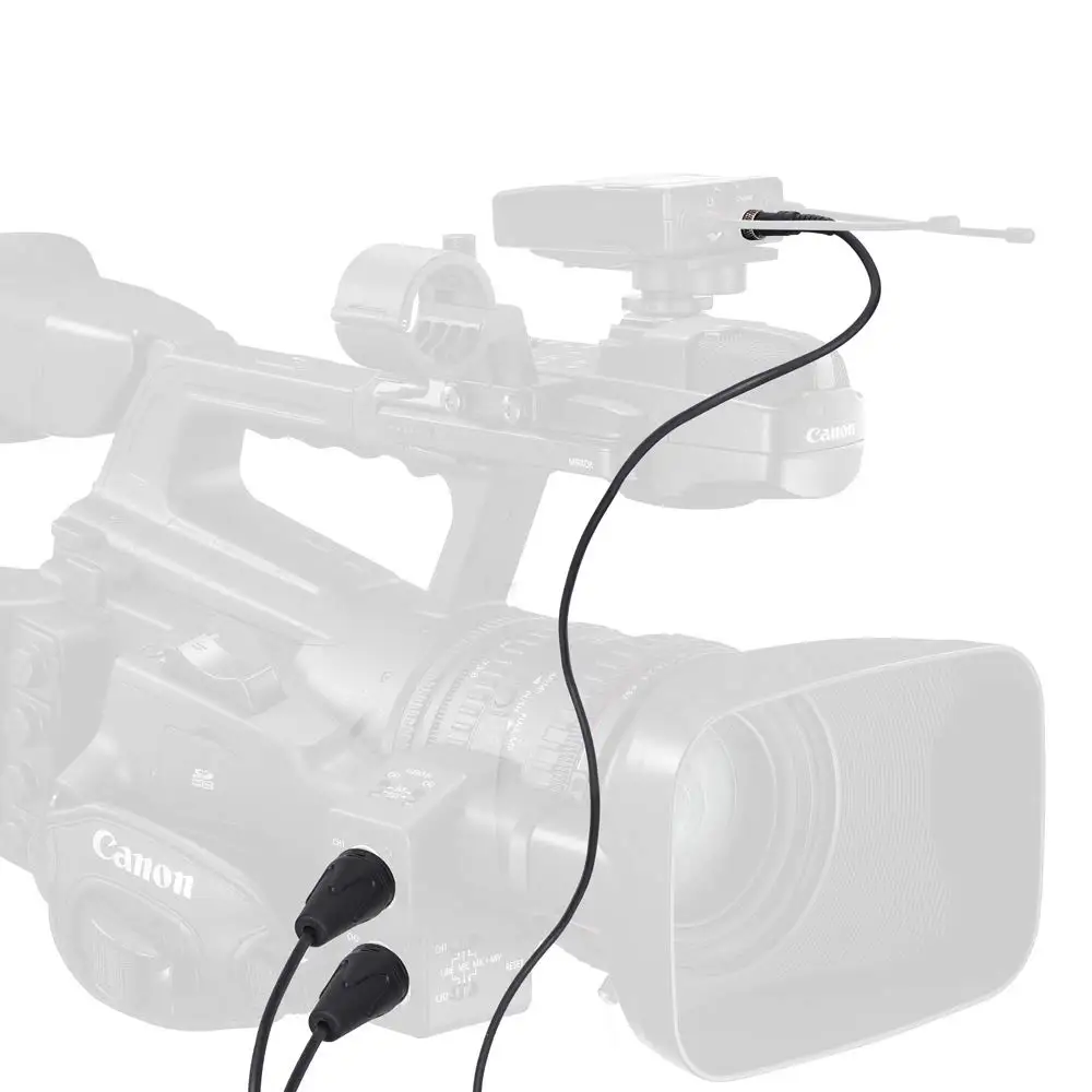 Comica CVM DS XLR 3 5 мм TRS к двойному стерео аудио выход кабель для беспроводной петличный