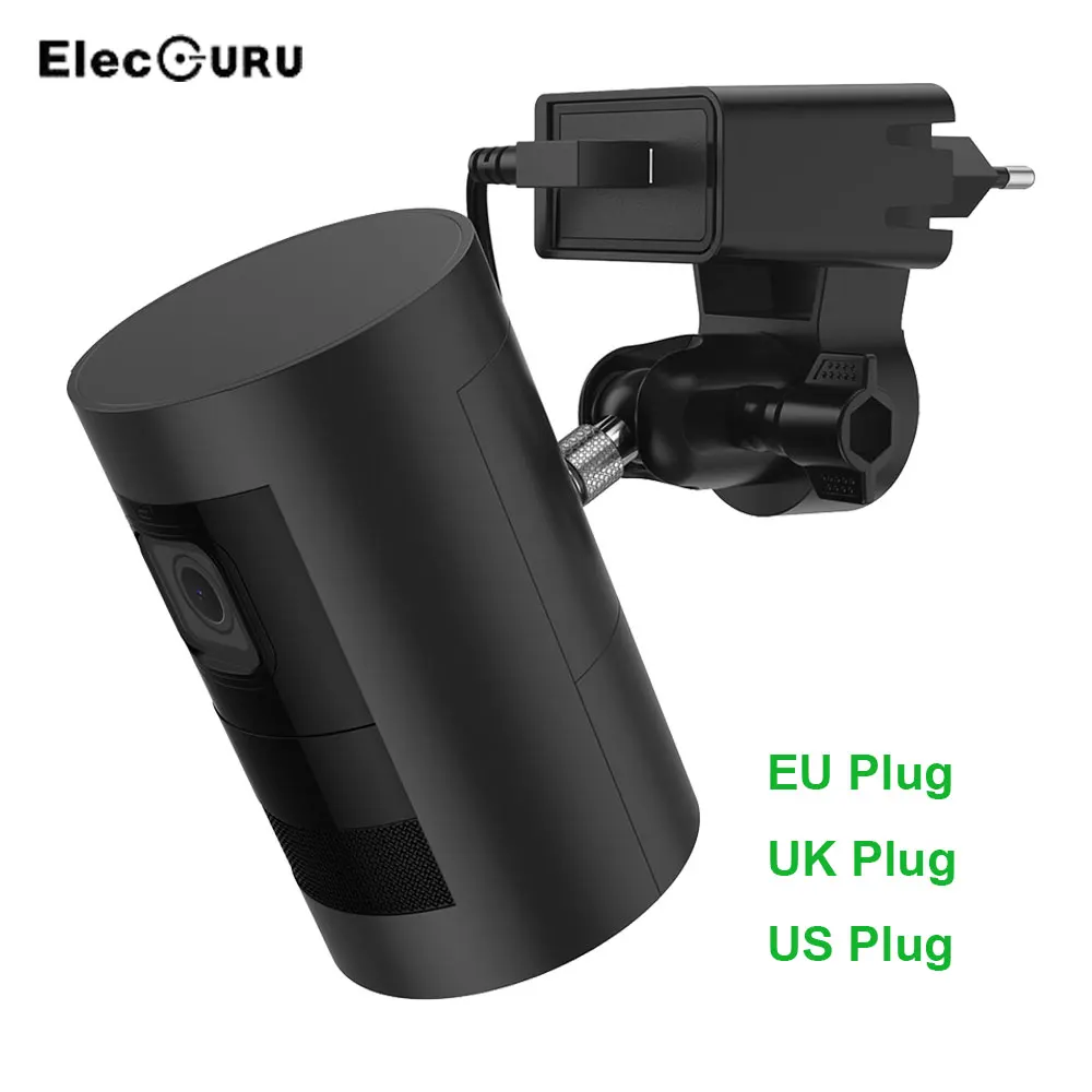 

For Ring Stick Up Cam Wired/Arlo Pro 2/Pro Camera Wall Mount with Quick Charge 3.0 Adapter Adjustable Outlet Holder Bracket
