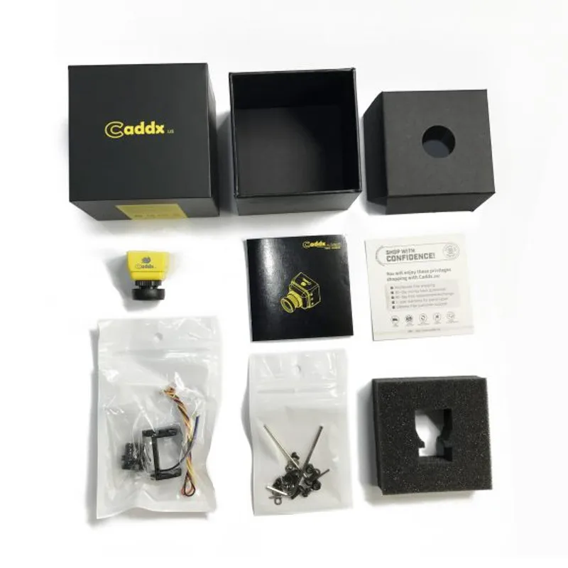 Оригинальная камера Caddx Turbo S1 1/3 CCD 600TVL ИК с блокировкой желтый/зеленый NTSC/PAL