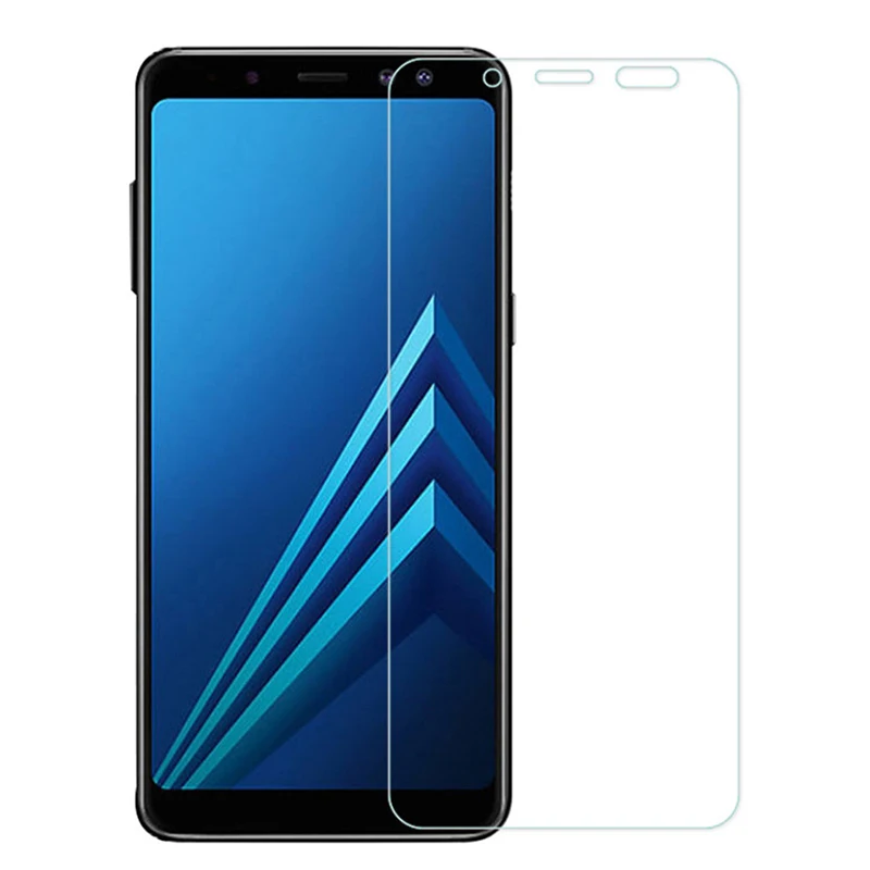 Samsung galaxy A6 A8 PLUS screen protector Samsung A3 A5 A7 2017 2018 tempered glass on samsung A9 star lite protective glass