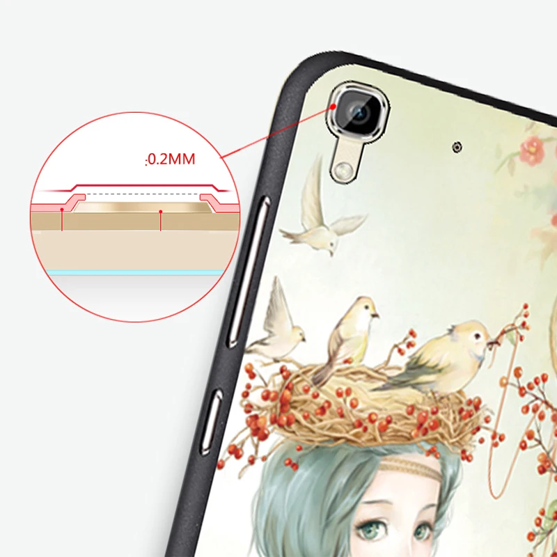 Huawei Y6 Case Original Cover for Huawei Y6 Case Bag y6 Cover Skin Wolf Fish Skull Fundas 100% 5