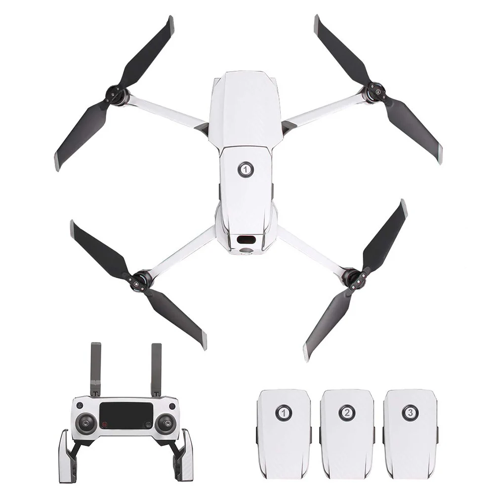 Наклейка из углеродного волокна с защитой от царапин для DJI Mavic 2 PRO ZOOM Skin водонепроницаемый Дрон корпус пульт дистанционного управления аккумулятор бандаж на руку наклейки