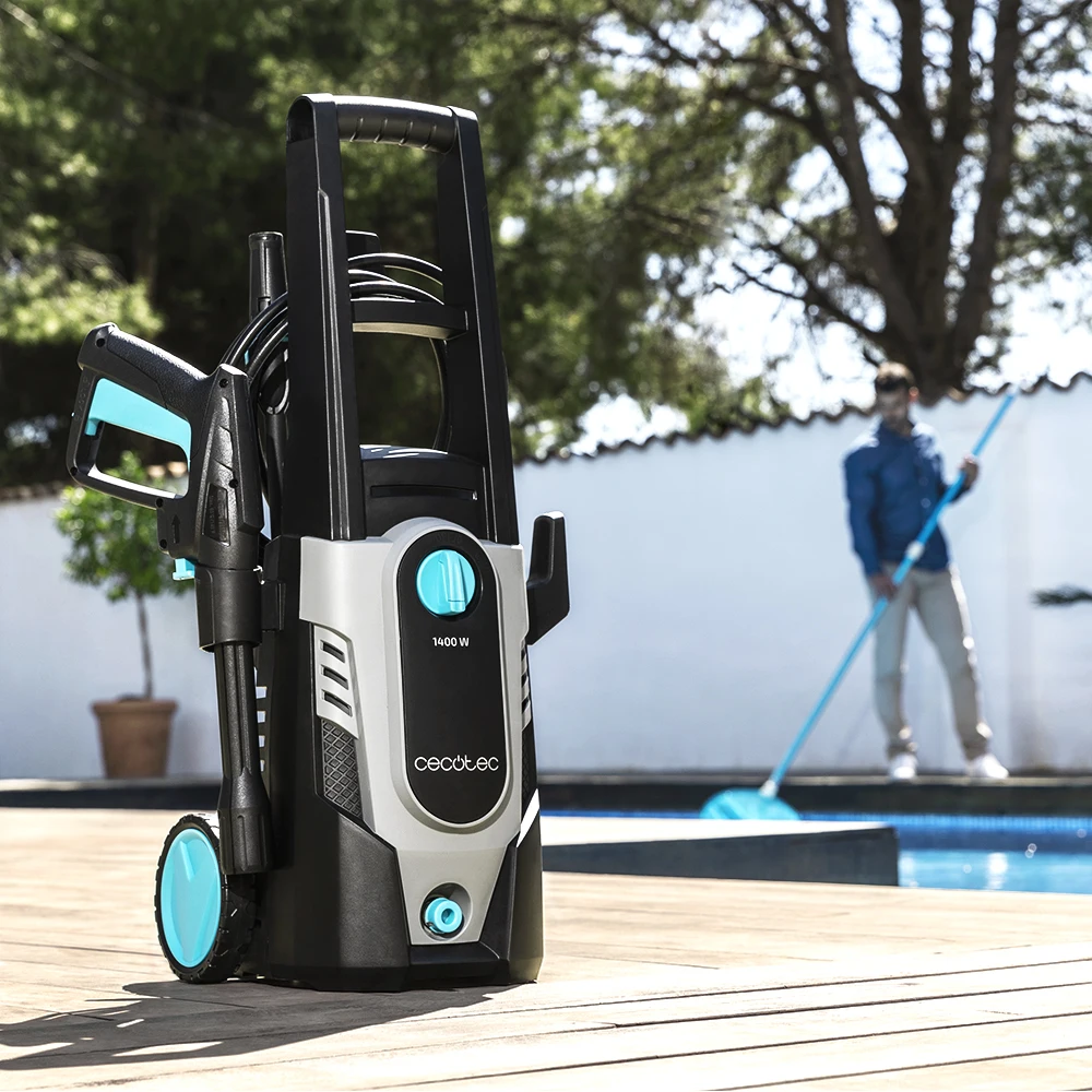  Cecotec Washer HidroBoost 1400 EasyMove. Washer Compact Powerful and Portable wheel castors and han