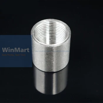 

1Pc SS304 BSP 1-1/2" 1.5'' INCH DN40 Female Threaded Pipe Fitting Stainless Steel Pipe Fitting Full Socket Round Connector