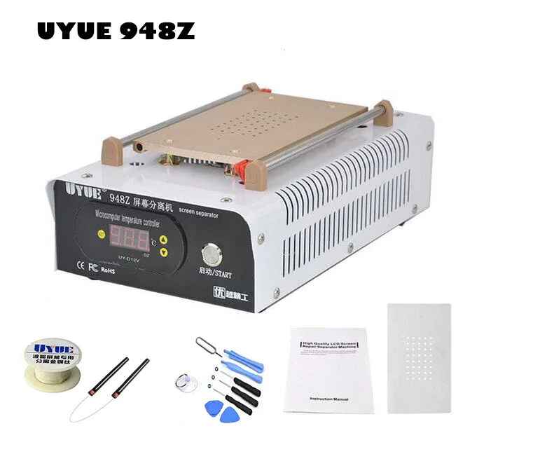 UYUE 948Z 110/220V LCD Separator Machine Screen Repair Machine Kit for iPhone Samsung Build-in Air Pump Vacuum with Tools UYUE 948Z 110/220V LCD Separator Machine Screen Repair Machine Kit for iPhone Samsung Build-in Air Pump Vacuum with Tools