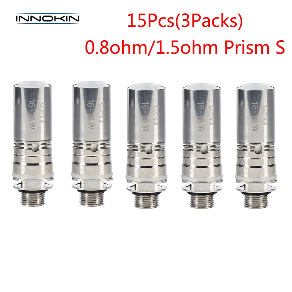 Оригинальный 15 шт. Innokin Prism S катушки Vape 0.8ohm 1.5ohm E для сигарет головка Призма T20S танк