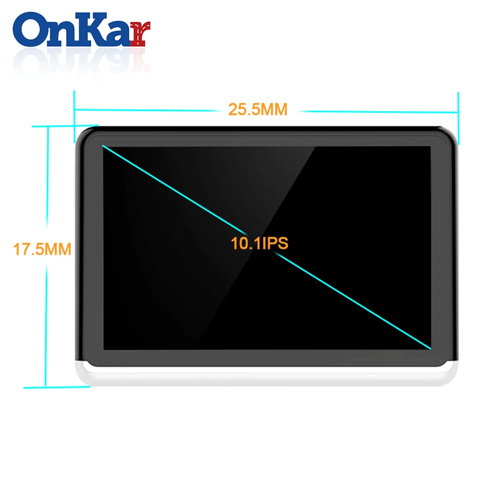 ONKAR 10 1 дюймов экран android 6 0 подголовник монитор Поддержка wifi bluetooth fm радио 1080P HDMI SD