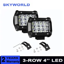 4 “36 w Trabalho Luz Tri-Row LED Light Bar Ponto Flood Combo Feixe Offroad 4WD 4×4 LEVOU Bar para Reboque de Campista Pickup 24 12 v v