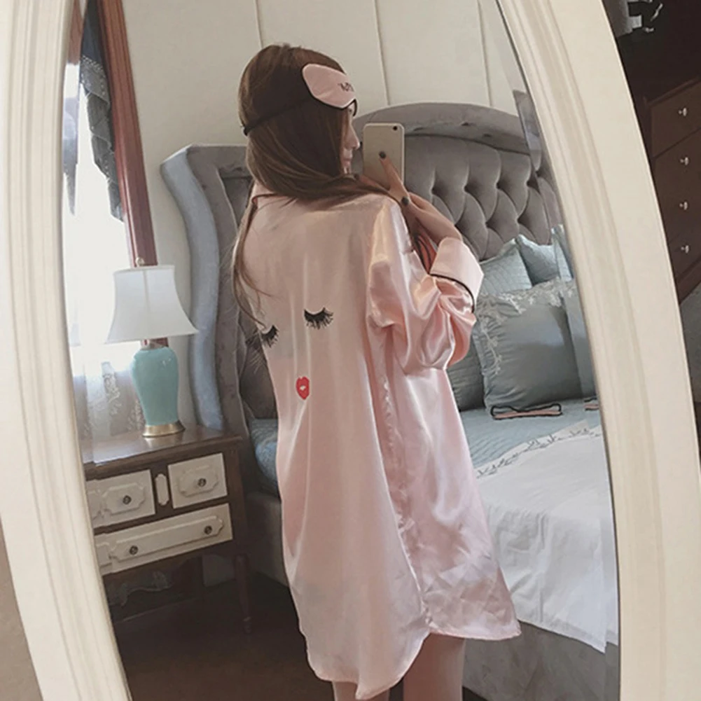 Розовые женские пижамные комплекты из 4 предметов, имитация шелка, полосатая Пижама, женские пижамные комплекты, весенняя, летняя, осенняя домашняя одежда