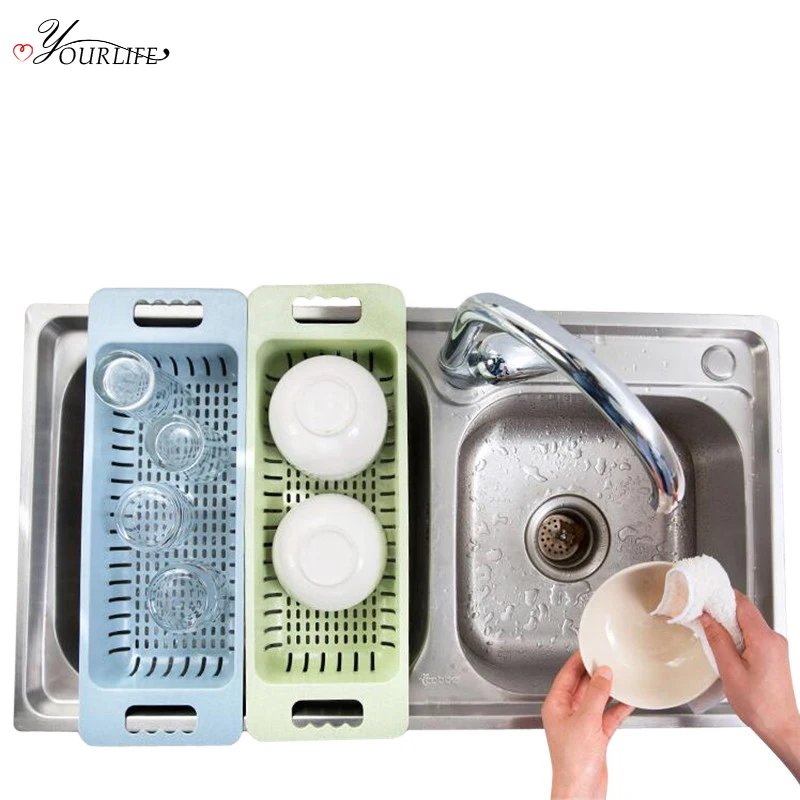 Oyourlife multifunction بالوعة المطبخ الخضار استنزاف سلة الفاكهة المائدة تنظيم تجفيف الرف تخزين الرف المطبخ حامل