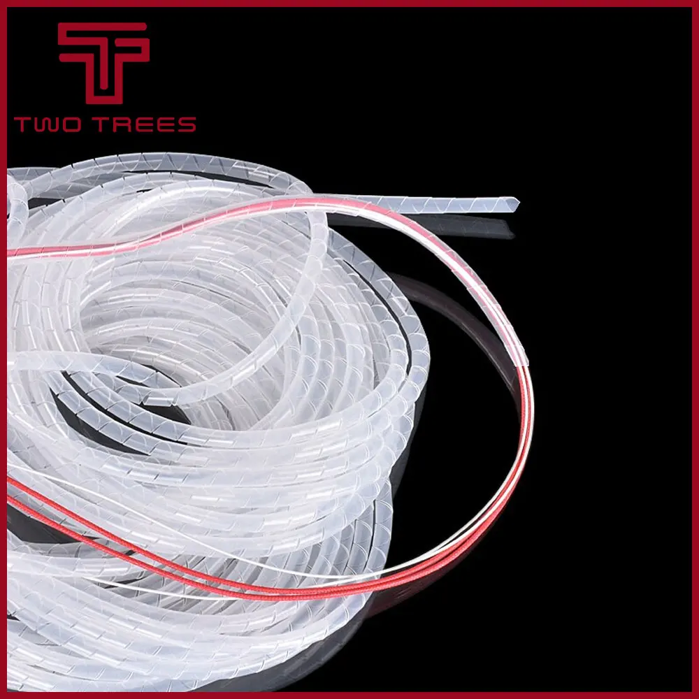 

Flame retardant Black spiral bands diameter 10mm/8mm/6mm Cable casing Cable Sleeves Winding pipe