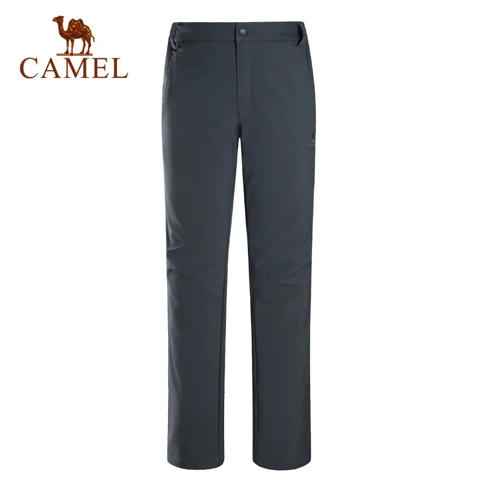 CAMEL nuevo de senderismo de Mujer Pantalones impermeables a prueba de viento de otoño e invierno al aire libre de lana interior deporte escalada táctica Trekking Pantalones