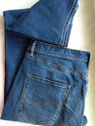 JackJones Men's Elastic Cotton Stretch Jeans