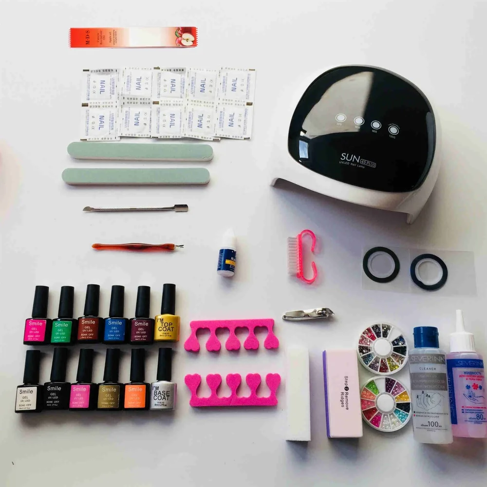 10 Color Gel Nail Polish Set kit Nail Tools Gel Varnish lacquer