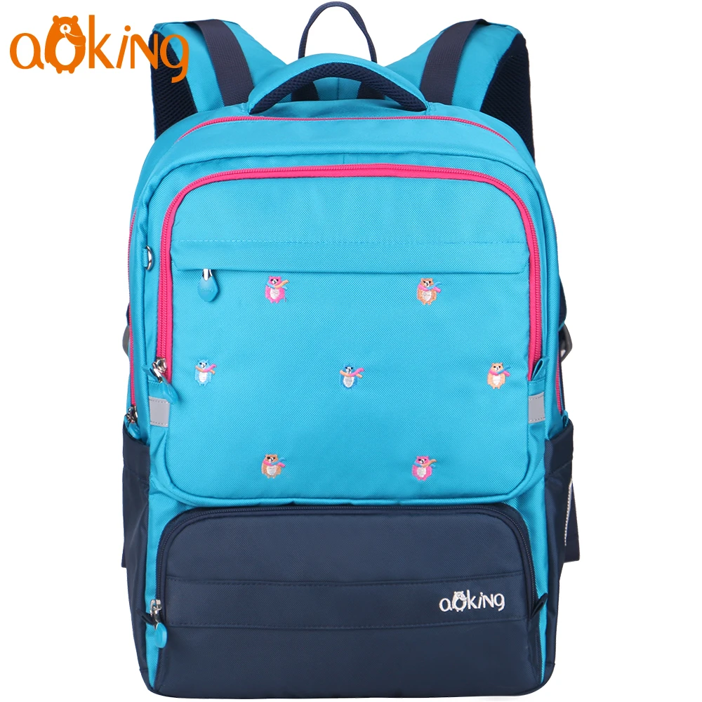 

Aoking Lightweight Children Cute School Backpack for Boy and Girls Nylon Waterproof Casual Embroidery Backpack Cartoon