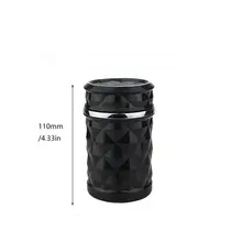 Новая автомобильная пепельница безопасная огнестойкая пепельница со стразами светодиодный индикатор универсальная сигарета пепельница