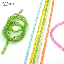 Разноцветная мигающая трубка MNFT 1Packs2M из мишуры майлар|mylar tinsel|tube