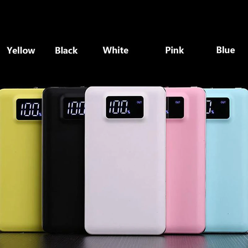 

20000 mAh General Portable Dual USB External Battery Pack Powerbank For iPhone Charger Power Bank Li-Polymer Bank With LED Light