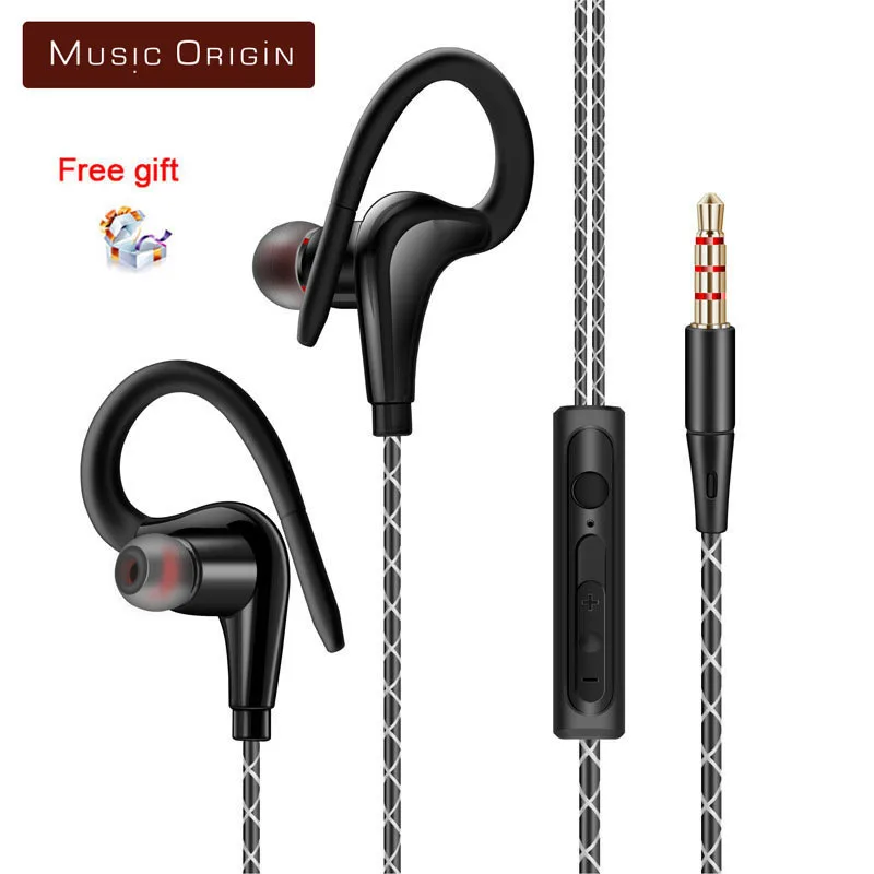 Music Origin ST07 Ear Hook Sport Earphone Headset Bass Running Headphone for iPhone 5 5S 6 6S Plus Xiaomi Samsung Earbuds | Электроника