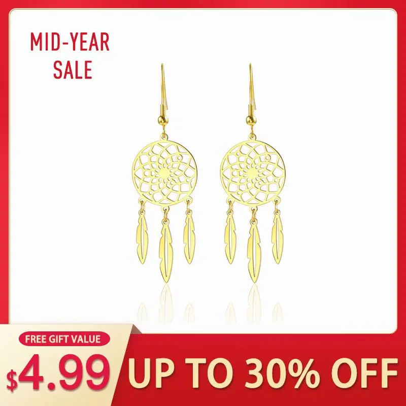 

Sankie Long Tassel Dangle Drop Earrings For Women Geometric Trendy Drop Earring Gold Color Stainless Steel Earrings Wholesale